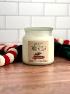 Happy Christmas Soy Candle
