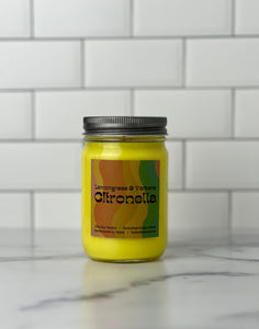 13oz Colorful Scented Citronella Candles