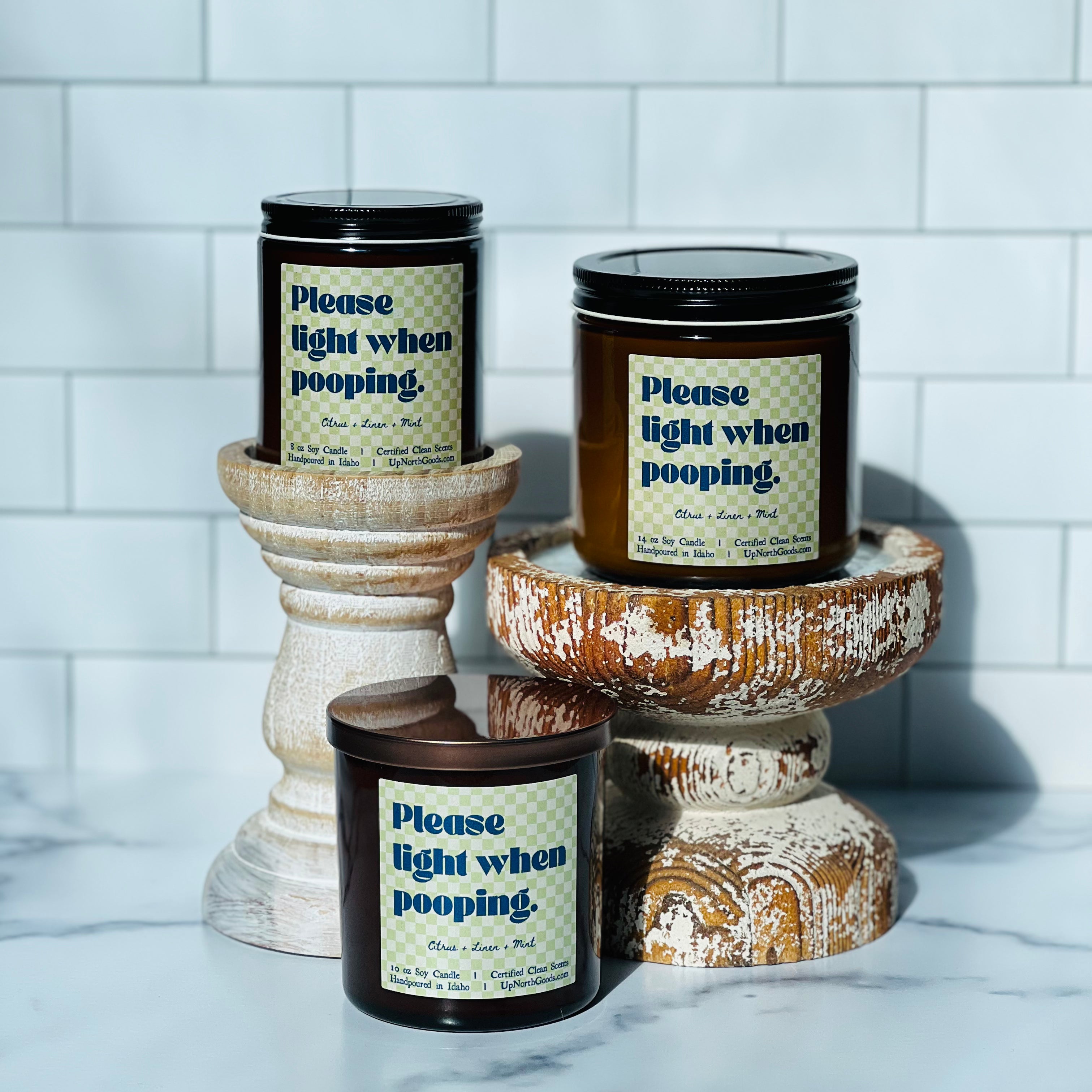 Please Light When Pooping Soy Candle