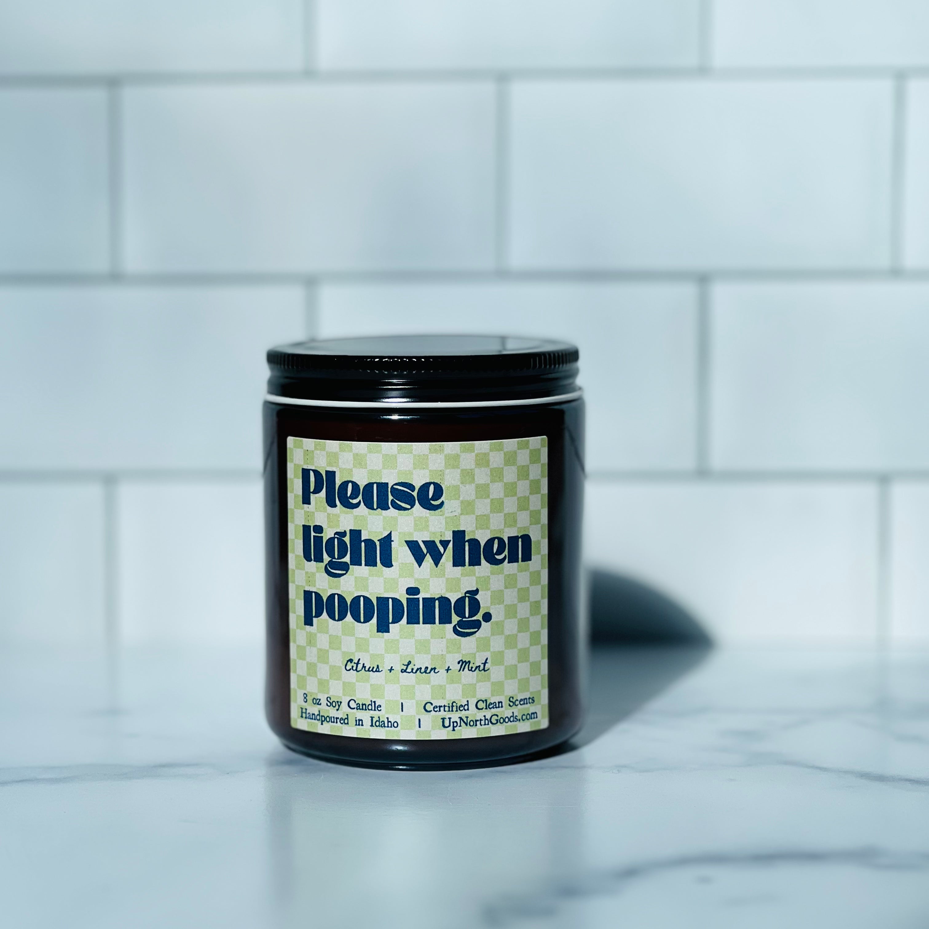 Please Light When Pooping Soy Candle
