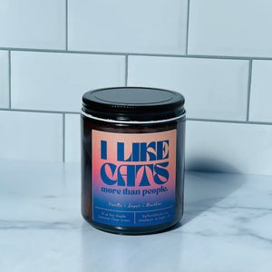 I Like Cats More Than People Soy Candle