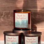 Load image into Gallery viewer, Firefighter Fundraiser Candle - Thank You Firefighters
