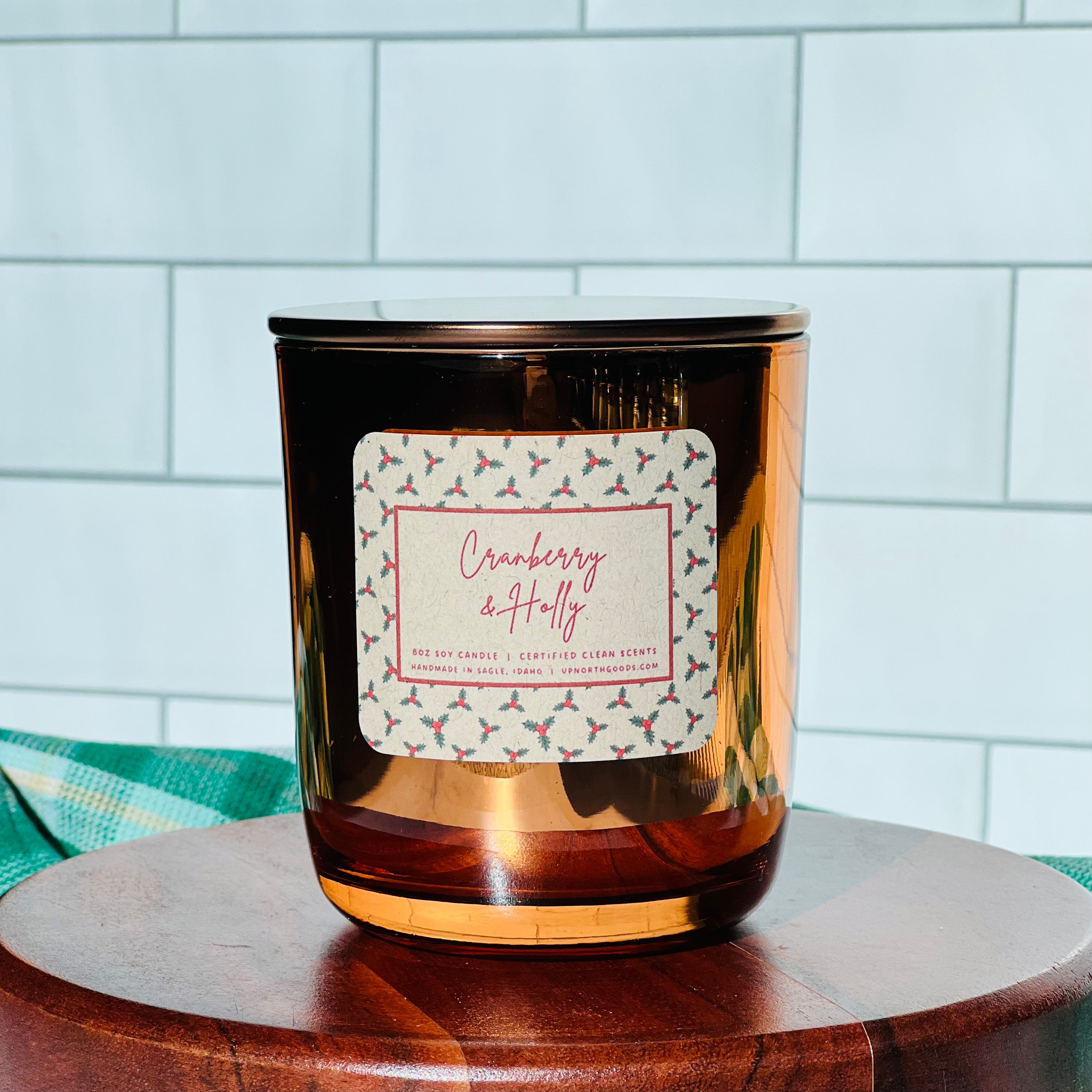Cranberry & Holly Soy Candle