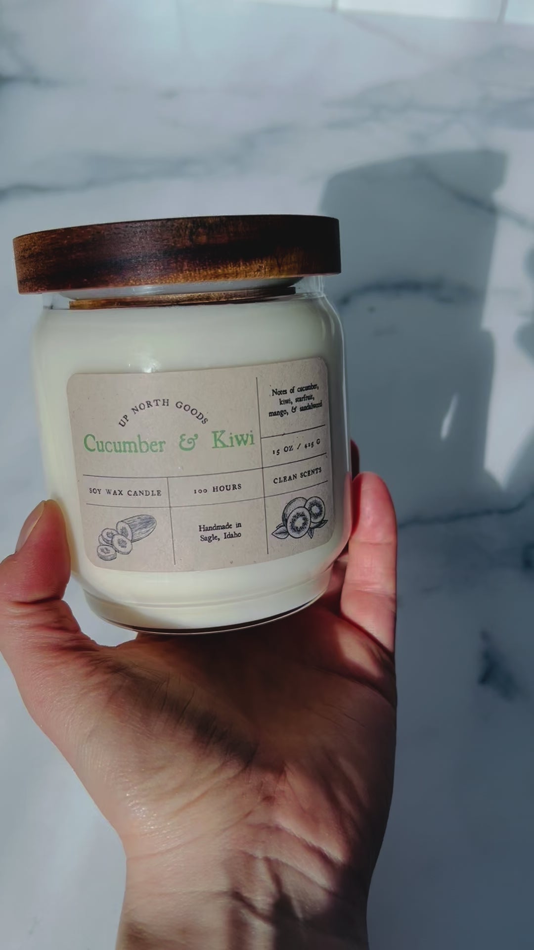 Cucumber & Kiwi Soy Candle