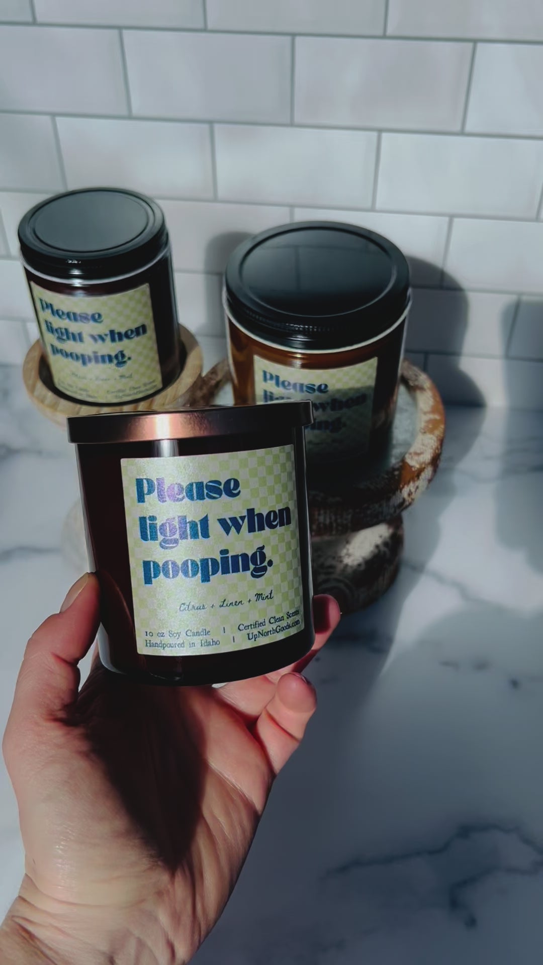 Please Light When Pooping Soy Candle