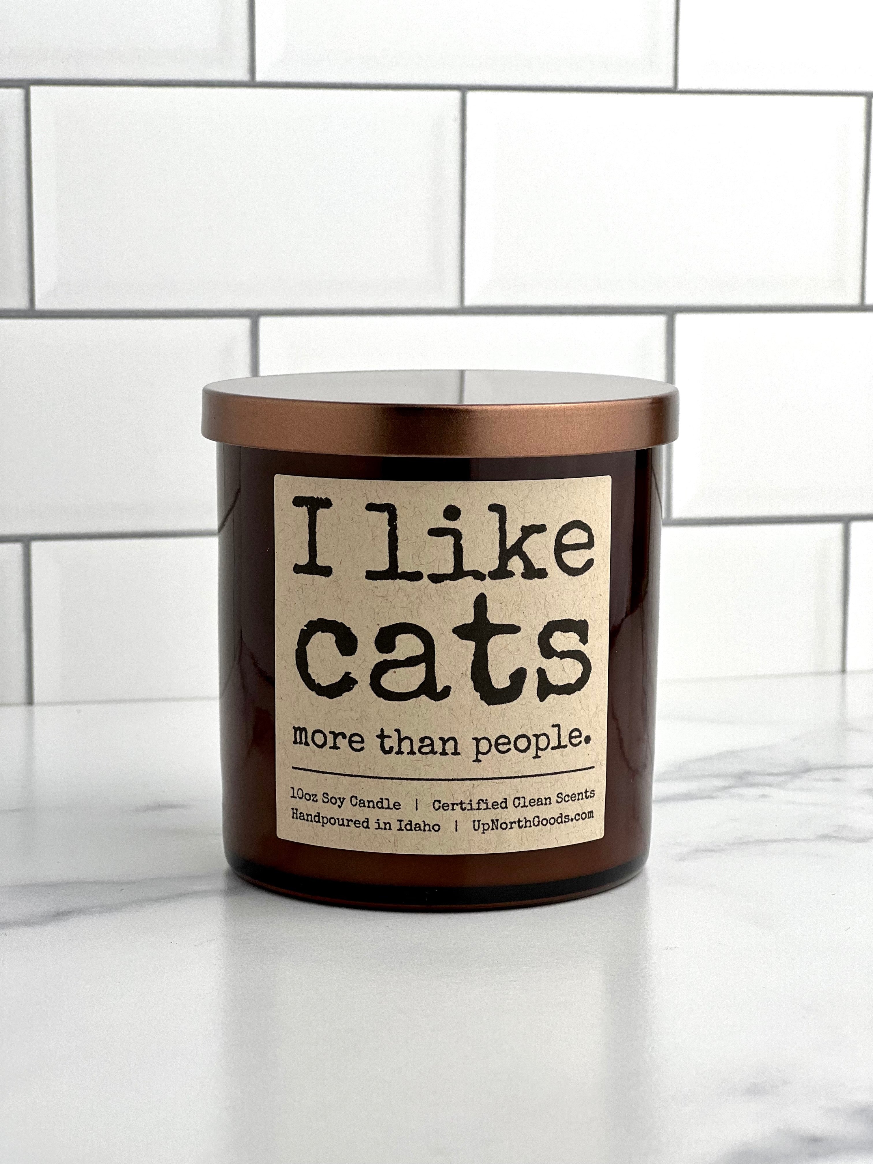 I Like Cats More Than People Soy Candle