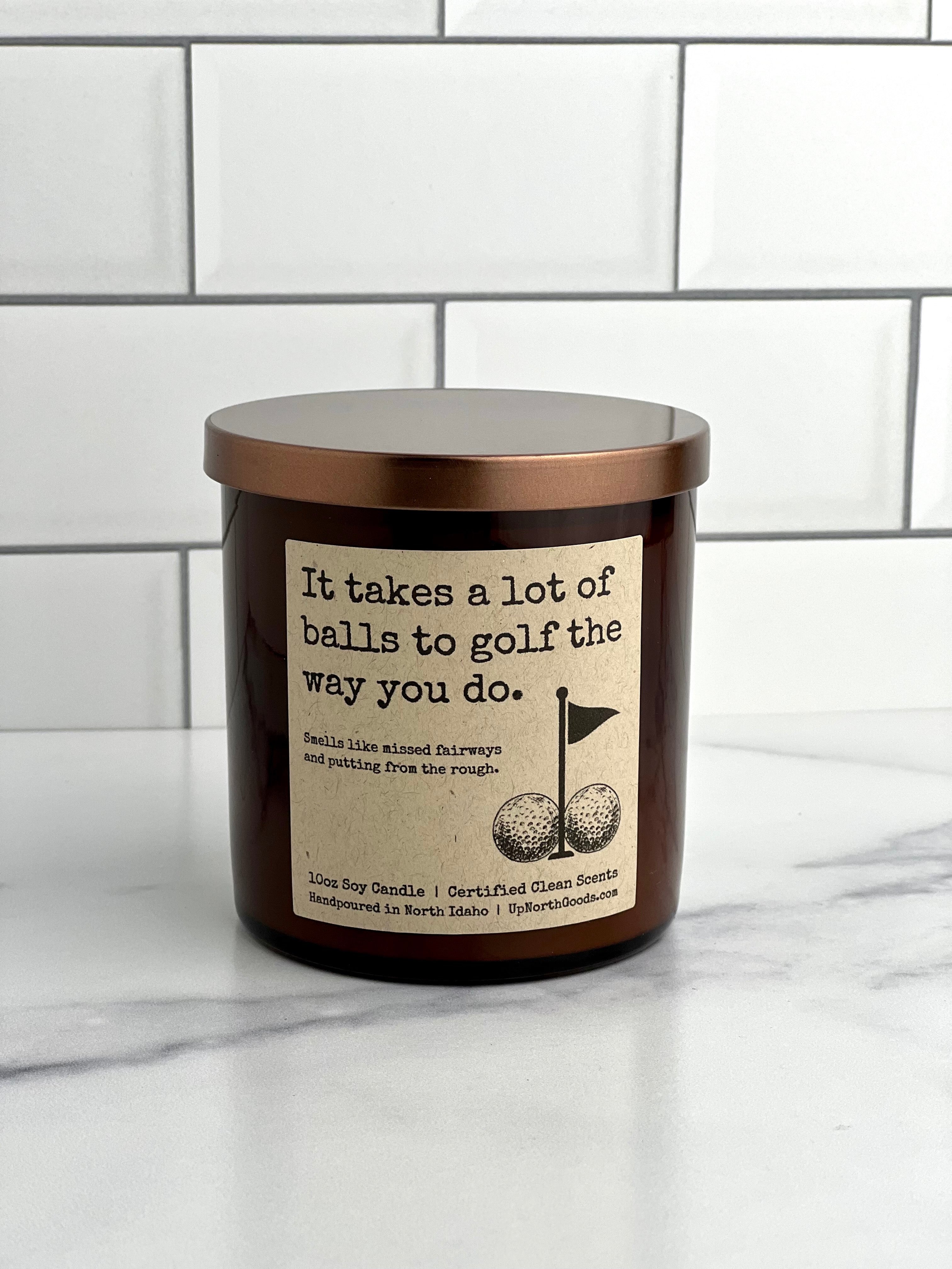 It Takes a Lot of Balls Golf Soy Candle