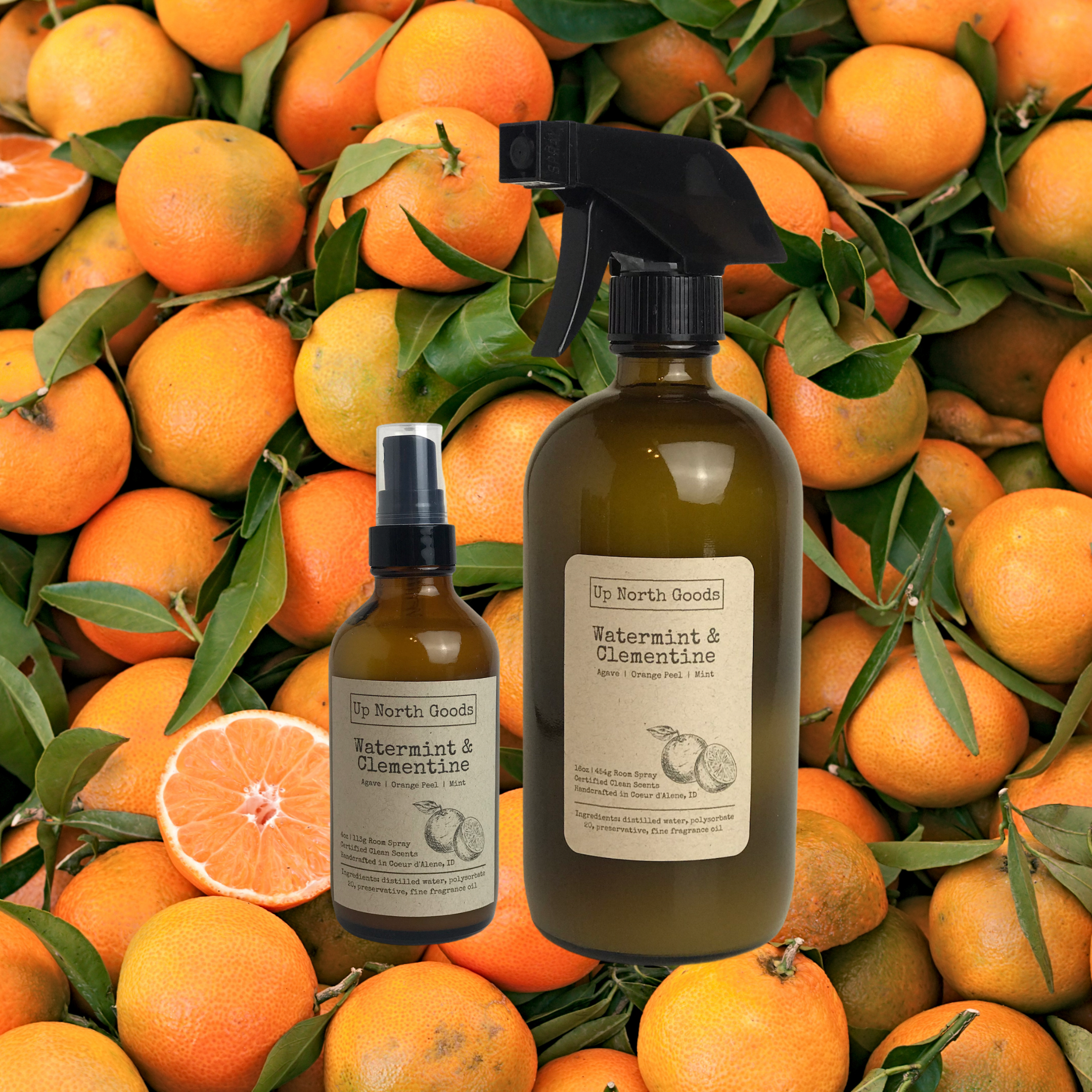 Watermint and Clementine Room Spray